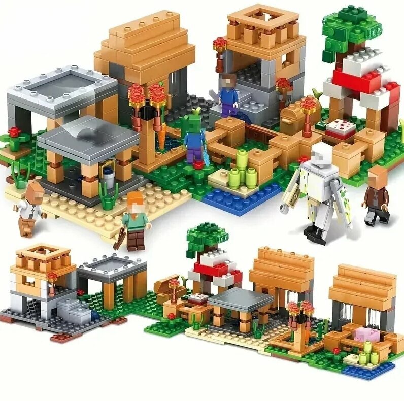 Конструктор Minecraft My world SJ8802 Деревня Манкрафт 562 детали