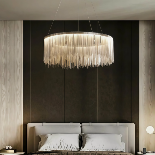 Изображение товара Люстра Clear Lighting, 3 цвета, LED, серебристая, IP10, металл,60cm