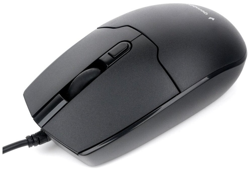 Мышь Gembird MOP-430 USB черный 3 кнопкиколесо-кнопка 1600DPI кабель 18 м
