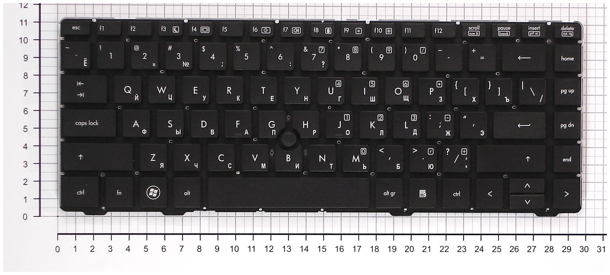 Клавиатура для ноутбуков HP 638525-001 Чёрная