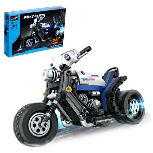 конструктор technique техник technic полицейский мотоцикл инерционный winner 1272 550 деталей Конструктор с инерционным механизмом «Мотоцикл», 284 детали