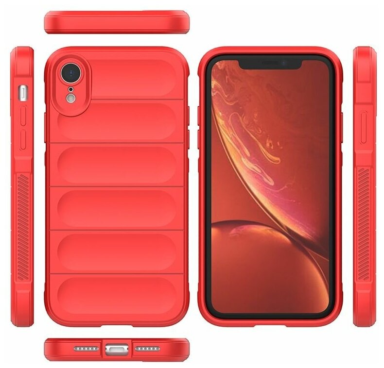 Противоударный чехол Flexible Case для iPhone XR красный