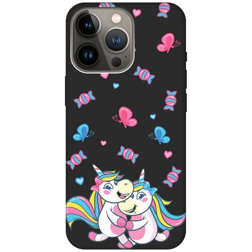 Силиконовый чехол на Apple iPhone 13 Pro / Эпл Айфон 13 Про с рисунком Unicorns and Candies Soft Touch черный силиконовый чехол на apple iphone 13 эпл айфон 13 с рисунком unicorns and candies