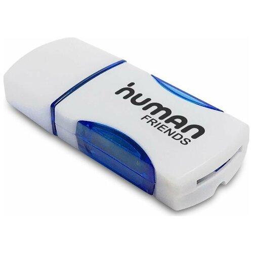 USB 2.0 Card reader CBR Human Friends Speed Rate Impulse Blue комплект 2 шт картридер defender ultra swift usb 2 0 порты sd mmc tf m2 xd ms 83260