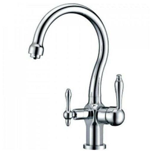 FAOP A4398-2, Смеситель для кухни, с подключением фильтра питьевой воды, керамический картридж 35мм, латунь, хром