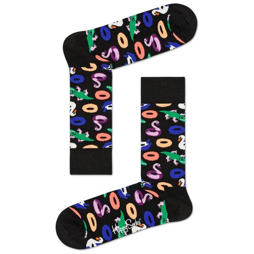 Носки Happy Socks, размер 41-46, черный, мультиколор