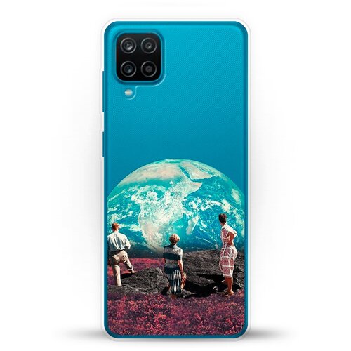 фото Силиконовый чехол вид на землю на samsung galaxy a12 andy & paul