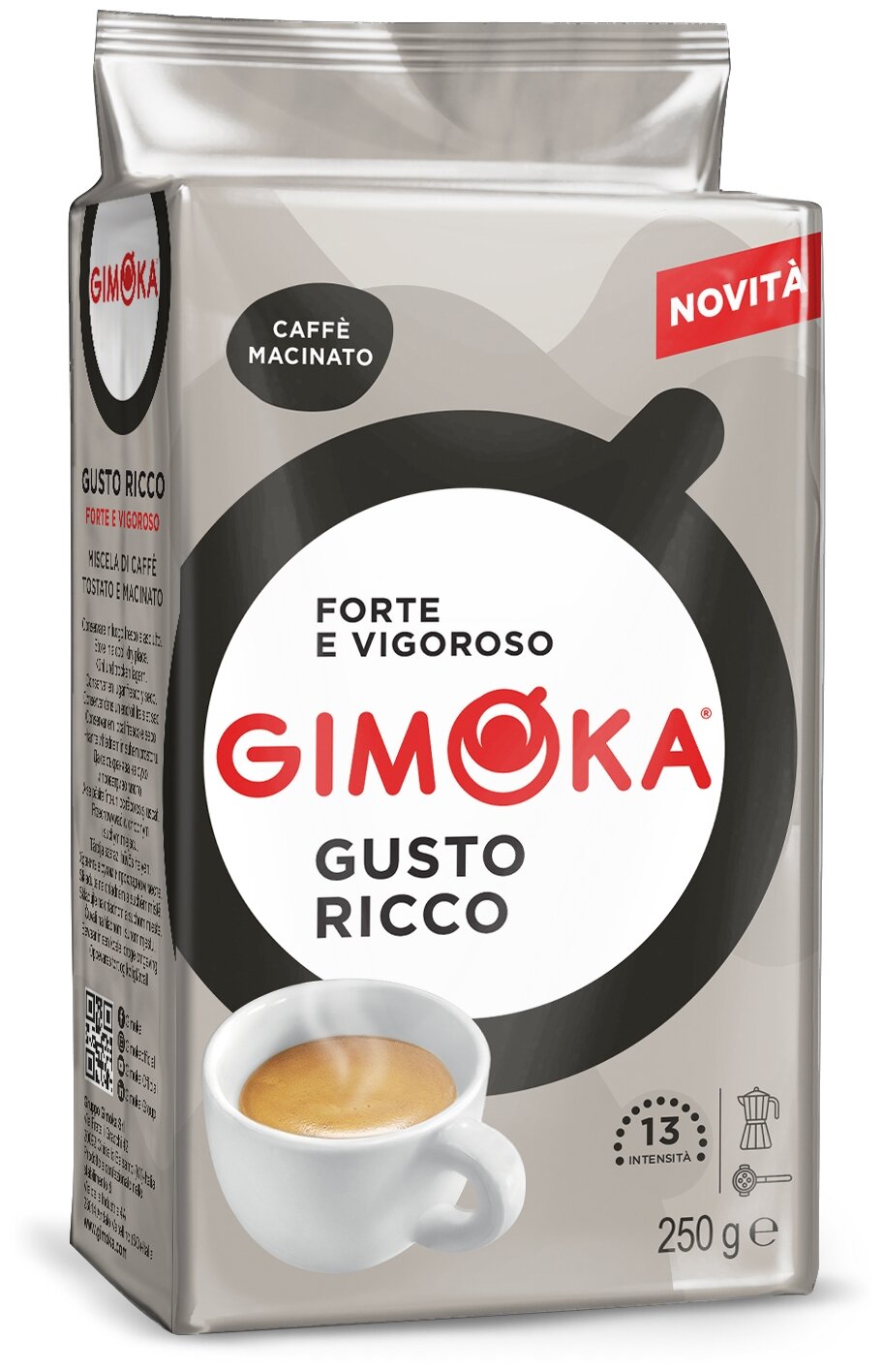 Кофе молотый в/у 250гр Gimoka Gusto Ricco