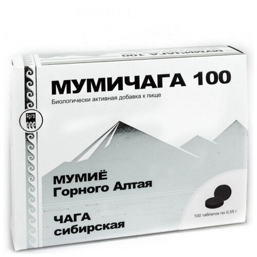Мумичага 100 таблеток (Апифарм)