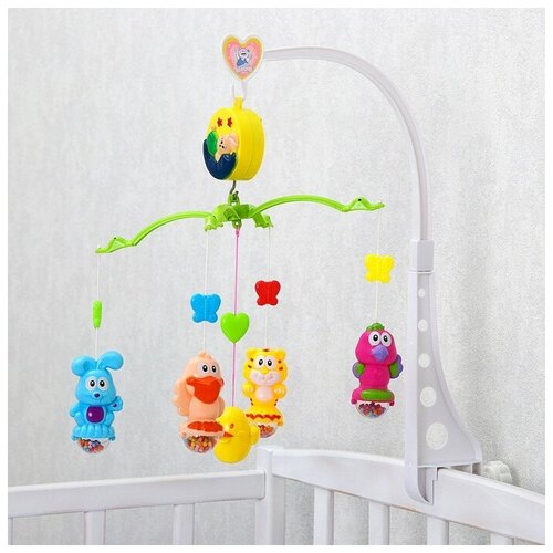 Мобиль музыкальный заводной Зверятки 1436₽