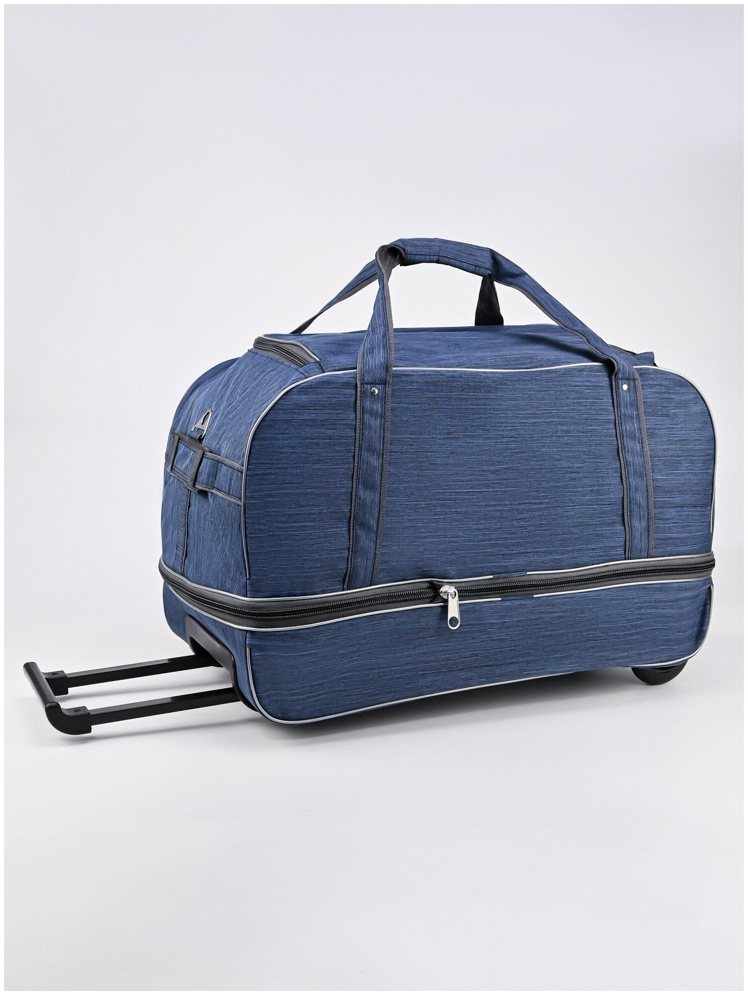 Дорожная сумка на колесах c раздвижкой, чемодан тележка для путешествий, мужская женская - фотография № 10