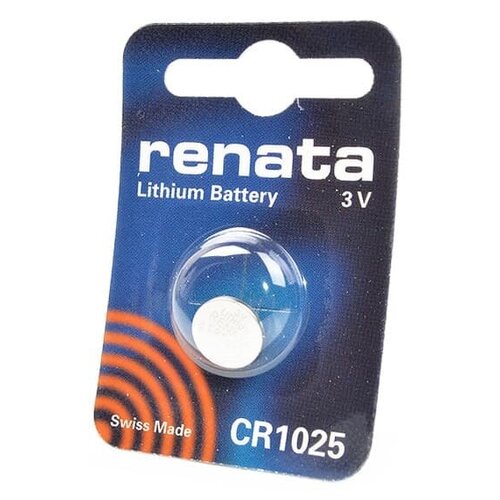 Батарейки Renata CR1025 Lithium BL1 (10шт) элемент питания renata cr 1216 bl1 lithium