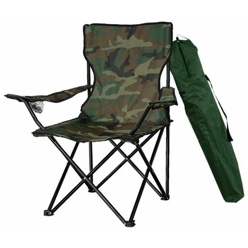 фото Складное кресло туристическое/ стул кемпинговый для туризма и рыбалки / кресло для рыбалки house of luck