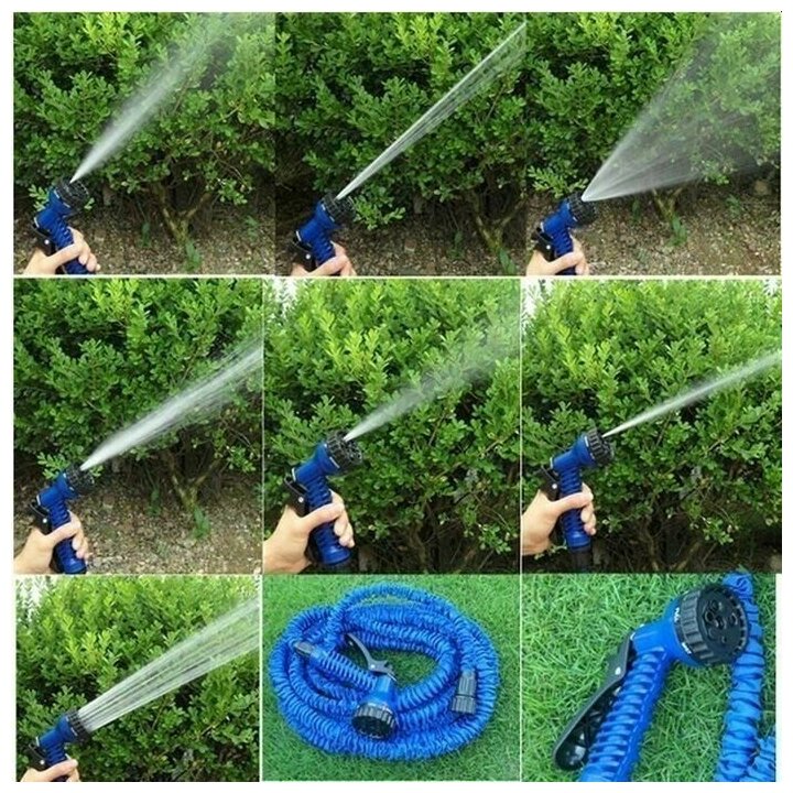 Шланг садовый Magic Hose для полива, растягивающийся 75 м + лейка + муфта для шланга. - фотография № 6