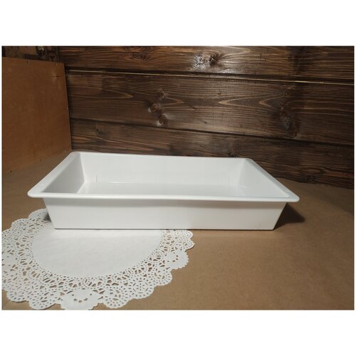 Поддон для растений красный 40х23х7см из ABS пластика