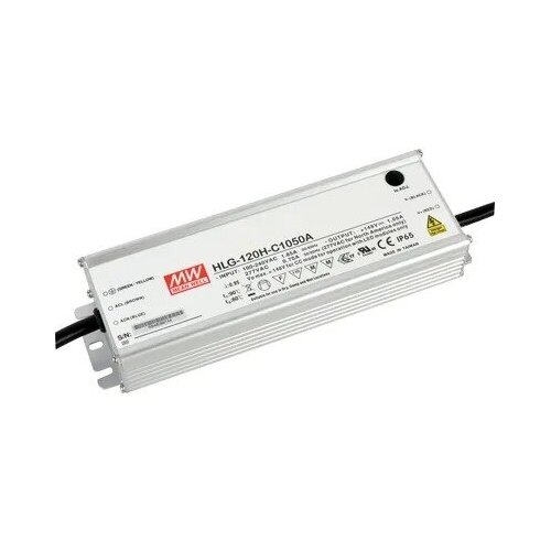 LED-драйвер AC-DC 155Вт Mean Well HLG-120H-C1050A драйвер mean well hlg 120h 36v 120 ватт блок питания