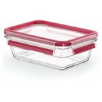 Стеклянный контейнер Tefal Masterseal Glass N1040610, красный, 0.7 л - изображение