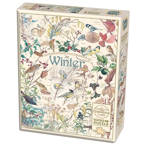 Пазл Cobble Hill 1000 деталей: Деревенский дневник - зима