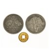 Монета сувенирная Семь фартовых рублей 30мм, латунь + монета Денежный талисман - изображение