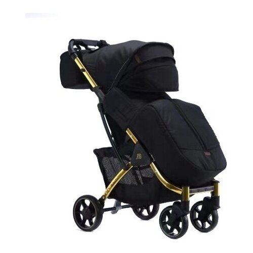 Коляска BABALO Future 2022 (Чёрный) золотая рама