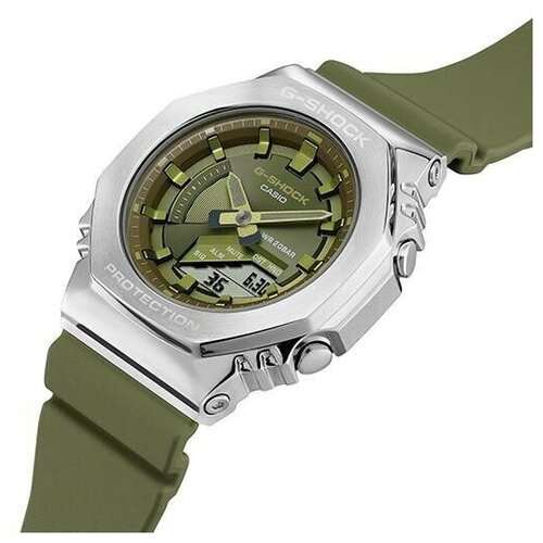 фото Наручные часы casio японские наручные часы casio g-shock gm-s2100-3a, серый, серебряный