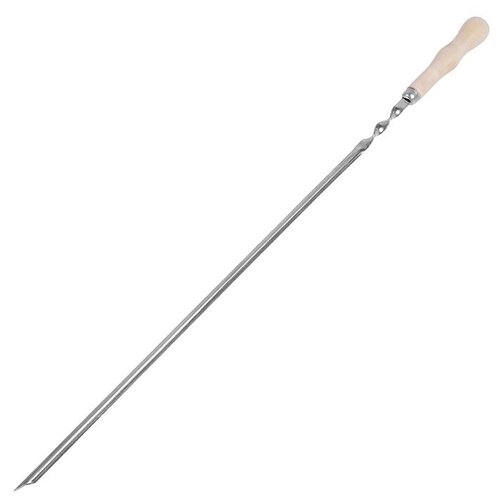 Шампур уголком с деревянной ручкой, 610 х 10 х 1,5 мм (1 шт.)