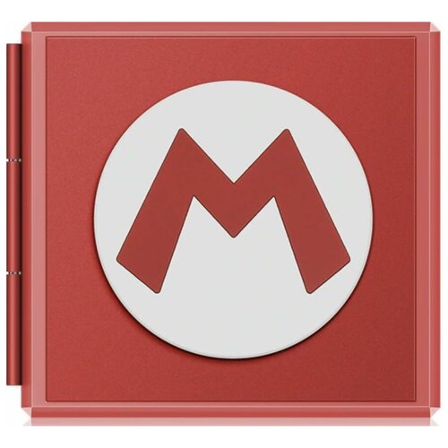 Кейс для хранения картриджей Super Mario M (NSW-038U) Красно-Белый (Switch) кейс для хранения картриджей one piece nsw 038uкуб черный switch
