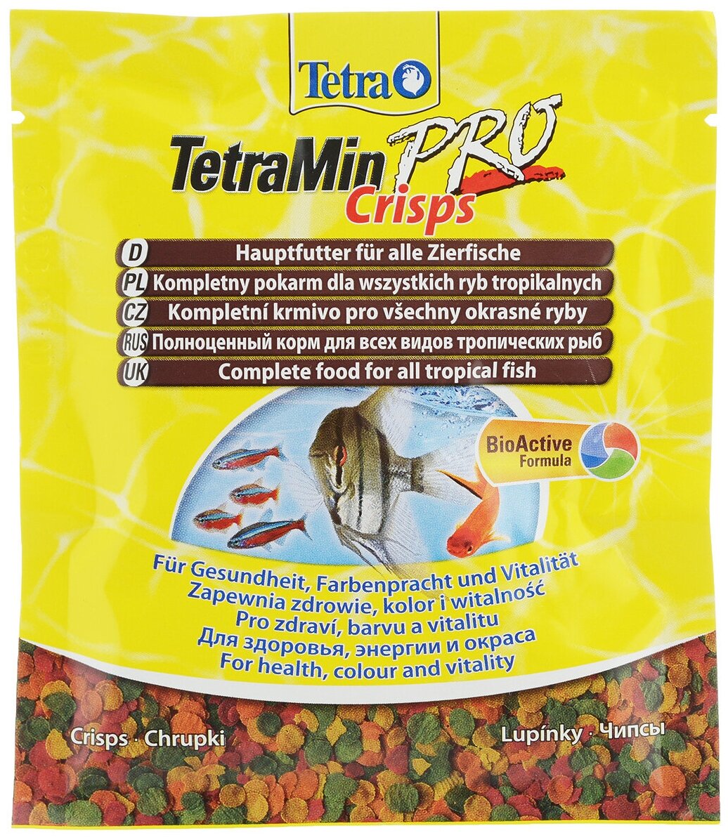 Min Pro Crisps 12гр, Tetra, хлопья для всех видов декоративных рыбок