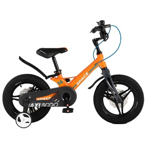 фото Детский велосипед maxiscoo "space" делюкс 14", оранжевый (требует финальной сборки)