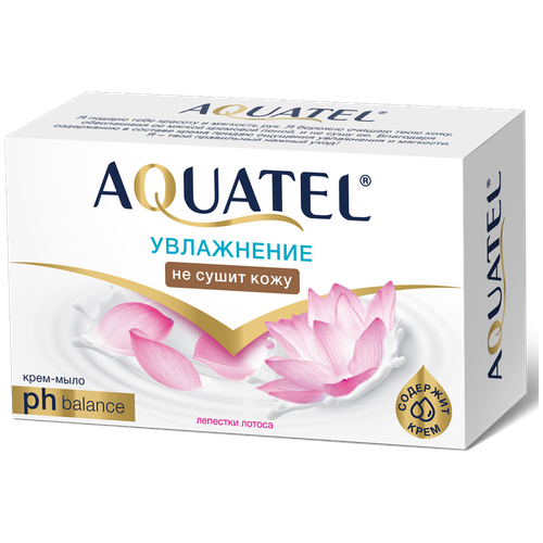 Aquatel Крем-мыло лепестки лотоса лепестки лотоса, 90 г