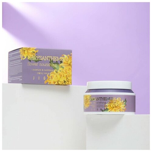 Крем для лица JIGOTT CHRYSANTHEMUM Flower Nourishing Cream, 100 мл крем для рук jigott с экстрактом хризантемы 100 мл 1шт