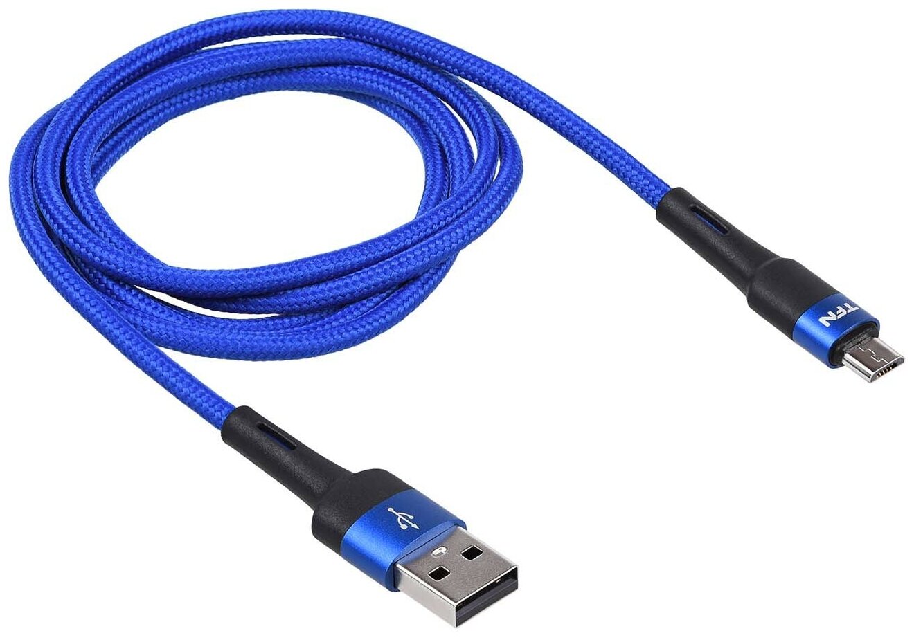 Кабель TFN USB-A/microUSB Envy 1.2m нейлон blue