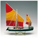 Сборная модель парусного корабля Amati рыбацкая Лодка Bragozzo, Масштаб 1:45, AM1570 - изображение