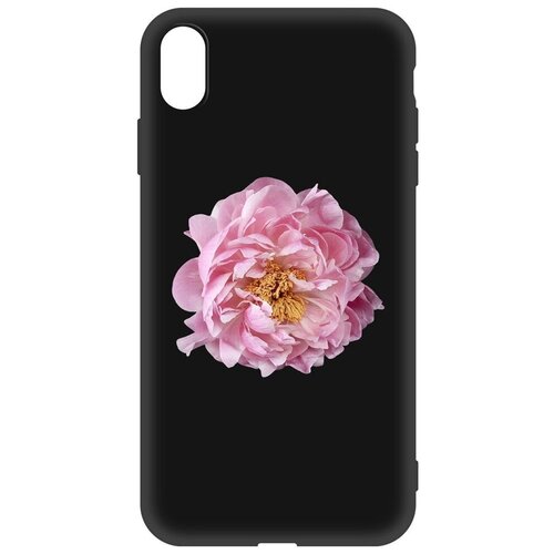 Чехол-накладка Krutoff Soft Case Женский день - Розовый пион для Apple iPhone Xs Max черный чехол накладка krutoff soft case женский день цветочное сердце для apple iphone 11 pro max черный