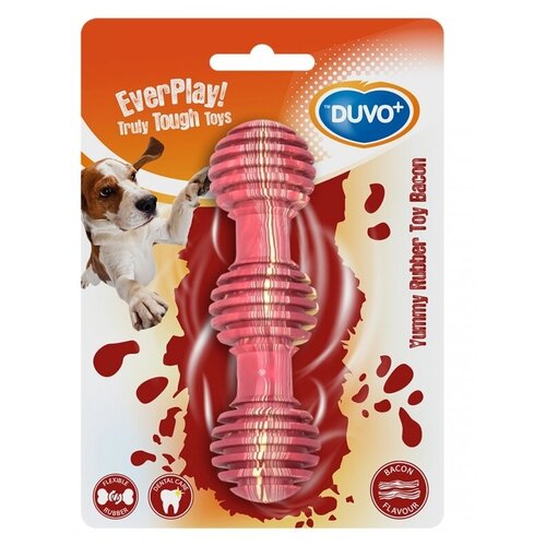 Игрушка для собак с ароматом бекона, DUVO+ Стик, нейлон, красная (Бельгия)