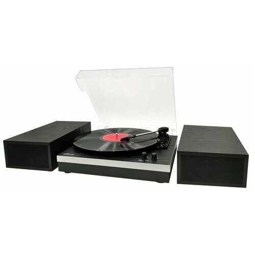 Виниловый проигрыватель Ritmix LP-380B Black Wood проигрыватель виниловый ritmix lp 240 цвет бежевый