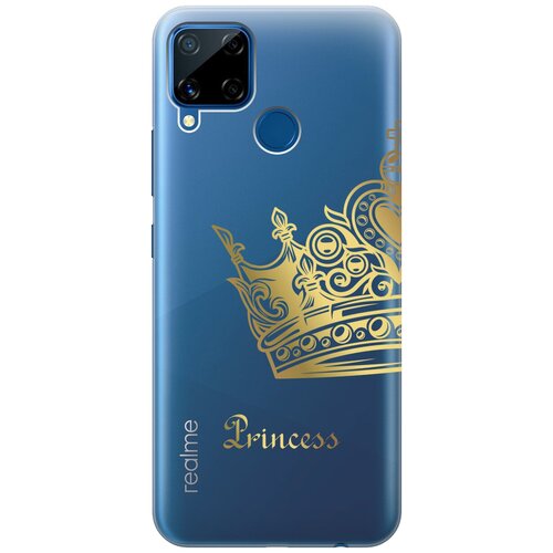 Силиконовый чехол с принтом True Princess для realme C15 / C25 / Рилми С15 / С25 чехол книжка на realme c15 c25 рилми с15 с25 c принтом пончики в сиреневой глазури золотистый