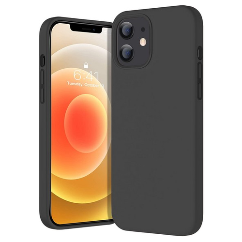 Накладка Krutoff Silicone Case для iPhone 12 mini (black)