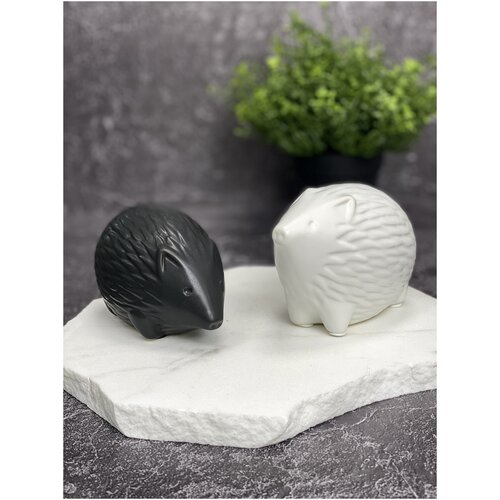 Статуэтка керамическая 9см Фигурка ёжик 2шт Декор и интерьер Декор для дома