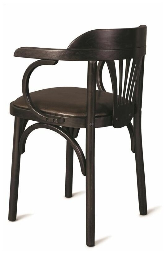 Деревянный стул Венский венге с мягким сиденьем из экокожи