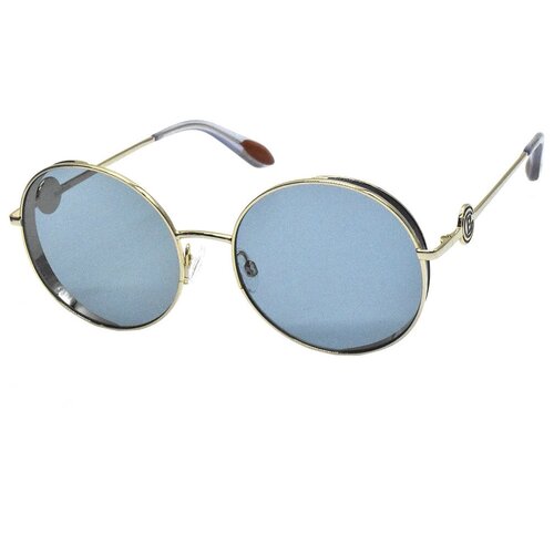 фото Солнцезащитные очки baldinini, круглые, оправа: металл, градиентные, для женщин, золотой