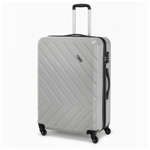 Чемодан SunVoyage Elit большой Серый (Светлое Серебро) (L+) 77х53х29 см/105 л/4.2 кг