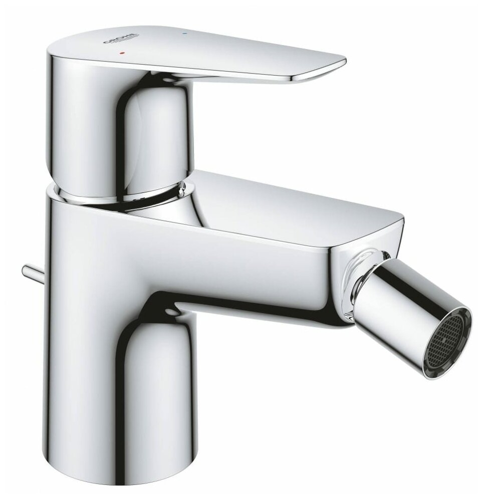 GROHE Смеситель для биде Start Edge, EcoJoy, рычажный донный клапан, хром
