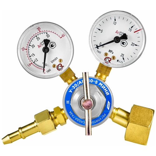 регулятор для углекислоты и аргона base control ar co2 gce krass Регулятор расхода газа У-30/АР-40-5 мини ПТК