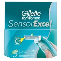 Сменные кассеты Gillette for Women Sensor Excel, 2 лезвия, 5 шт.