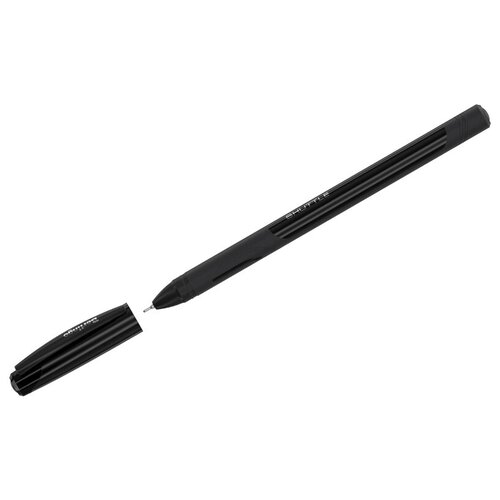 Ручка гелевая Berlingo Shuttle черная, 0,5мм, игольчатый стержень, 4 штуки