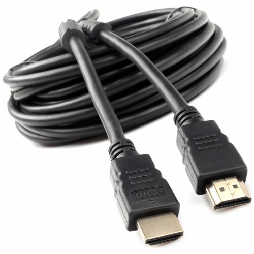 Кабель Cablexpert HDMI - HDMI (CCF2-HDMI4), 10 м, черный кабель интерфейсный hdmi cablexpert ccf2 hdmi4 10m 10м v2 0 19m 19m черный позол разъемы экран 2 ферр кольца