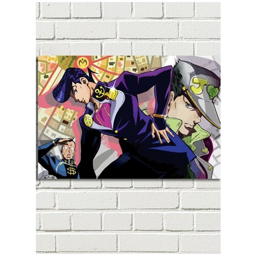 Картина по номерам Аниме JOJO (Джованна, Джотаро, ДжоДжо) - 8950 Г 60x40