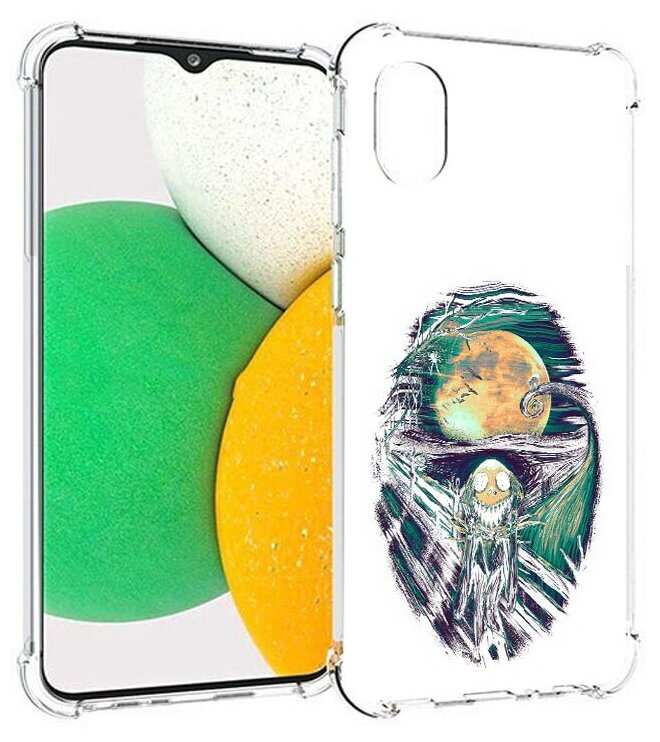 Чехол задняя-панель-накладка-бампер MyPads зубастое существо абстракция для Samsung Galaxy A03 Core (SM-A032) 2021 противоударный