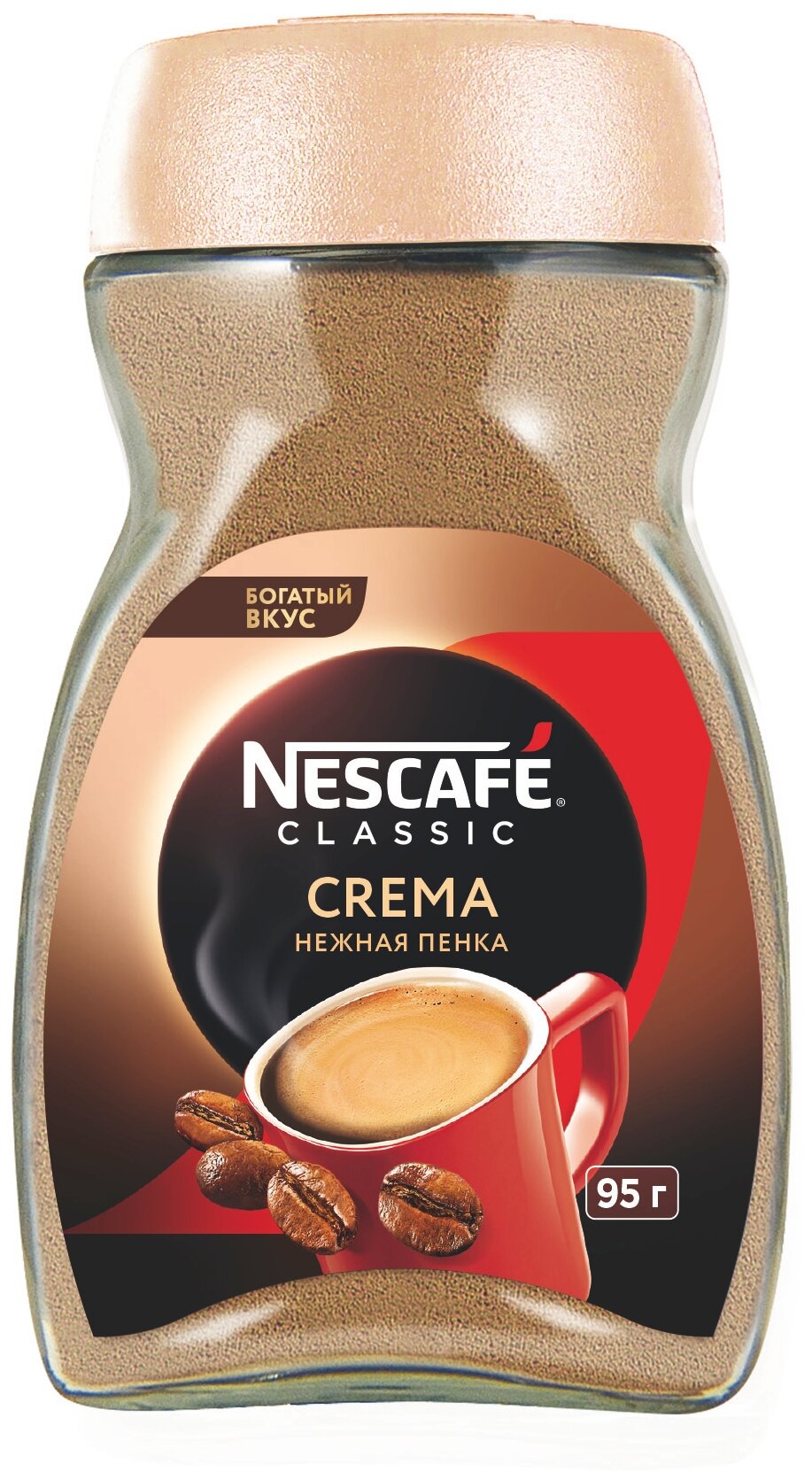 NESCAFE CLASSIC Crema Кофе натуральный растворимый порошкообразный 95 г